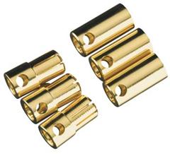 CCBUL6.5X3 Castle Creations 6.5mm Bullet Connector 13G/8G 200A (3)